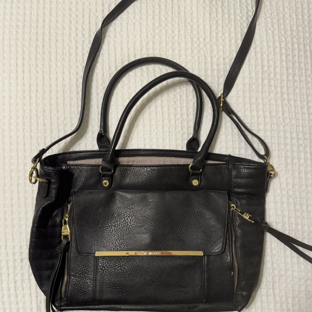 Steve Madden Elegant Black Leather bag